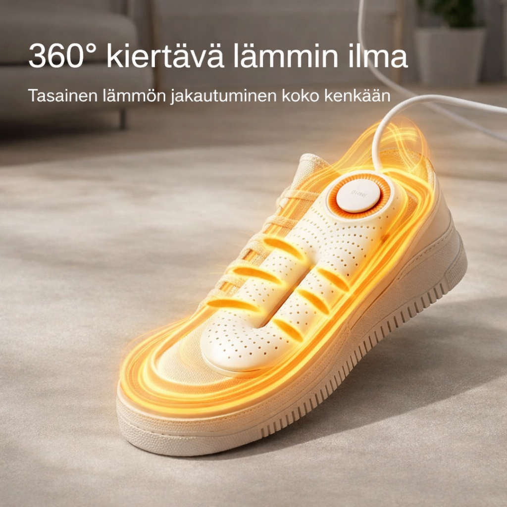 Sähköinen kenkäkuivain ajastimella (220V)