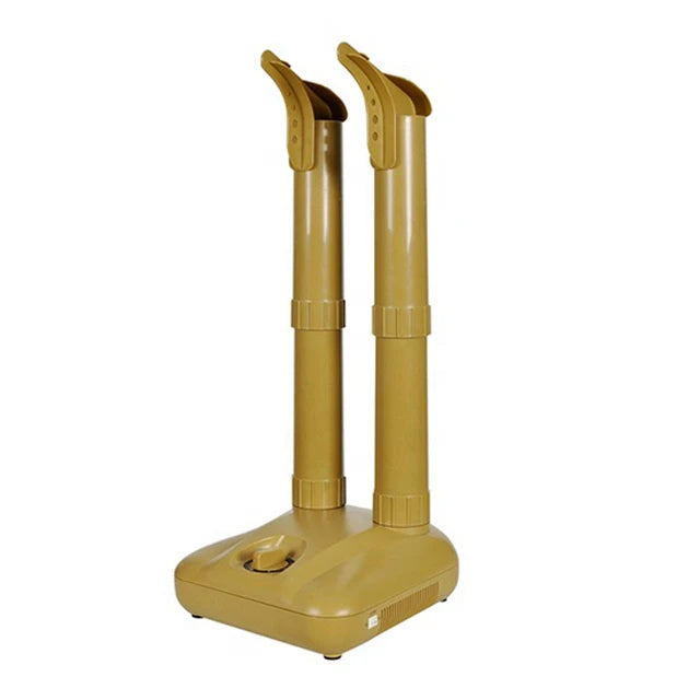 Ozoni-pohjainen jalkinekuivaaja lämmityksellä ja ajastimella – ozonigeneraattori nopeaan kuivaamiseen sekä kosteuden ja hajujen poistamiseen kengistä